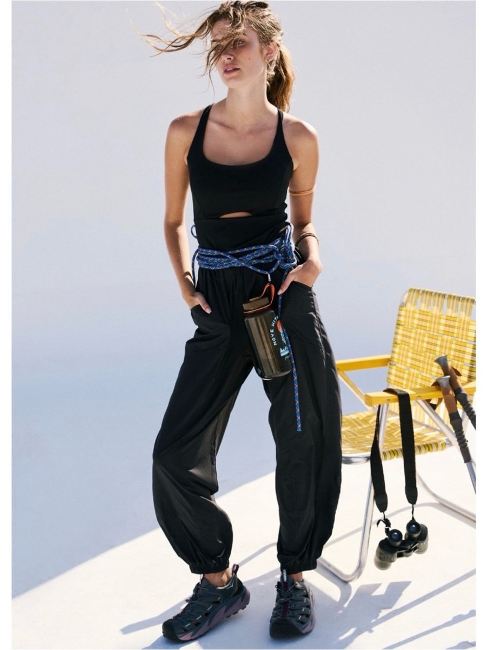 Free People Righteous FP Movement One Piece Runsie Jumpsuit Size XS 2-6 BLACK
